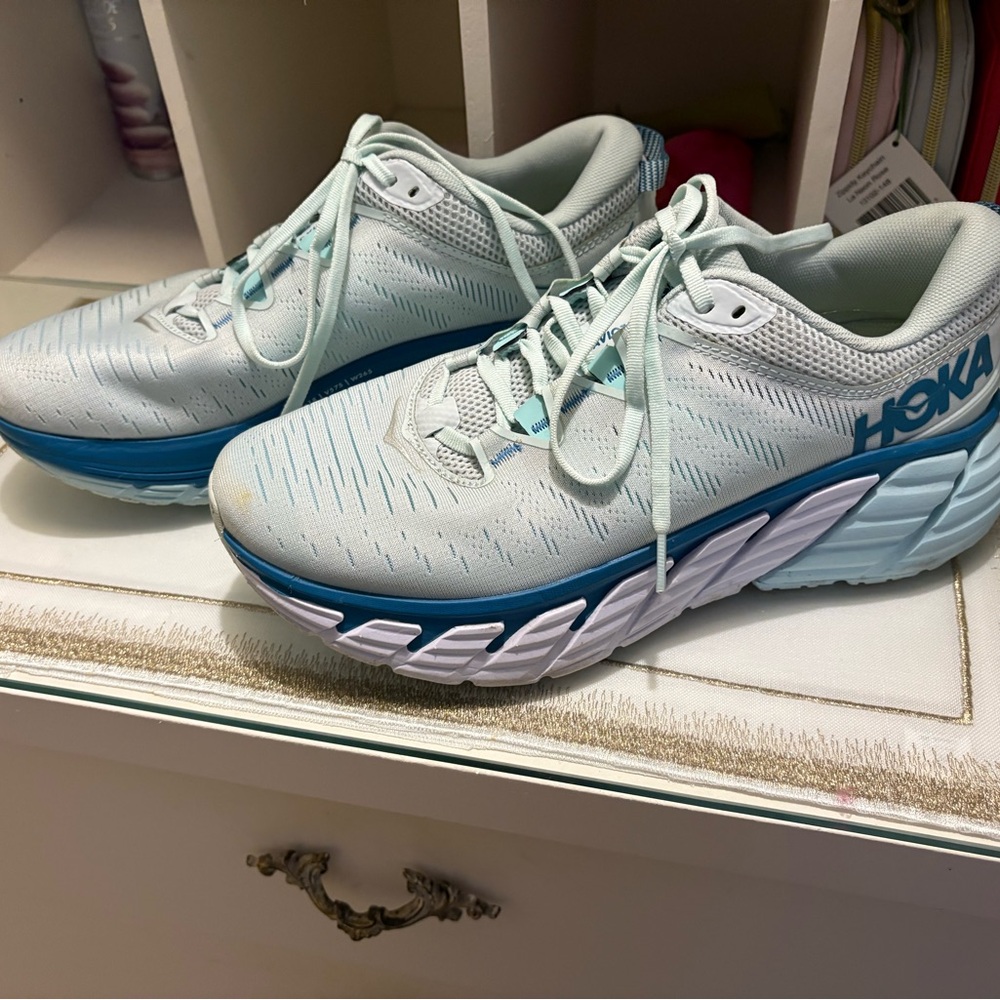 Hoka One One Light Blue Athletic Shoes